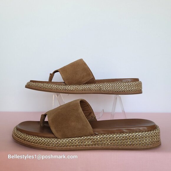 DONALD PLINER Aneeta Wedge Slip-on Sandals- Women’s Size 9.5M -Saddle Color⭐ - Picture 13 of 16